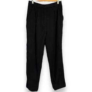 Collections Internationale Wool Dress Pants Women's 10 Black Pockets Retro Zip